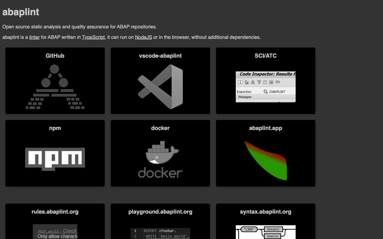 abaplint screenshot