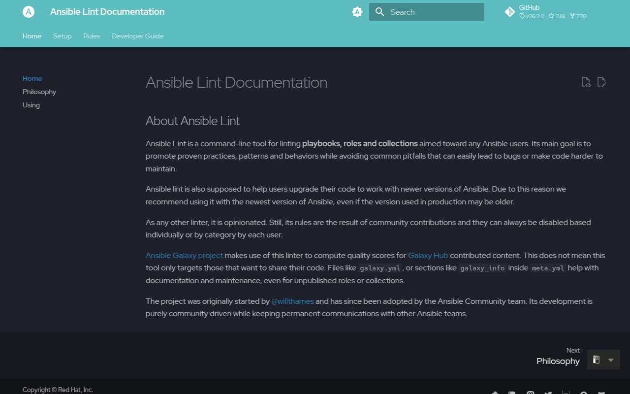 ansible-lint screenshot