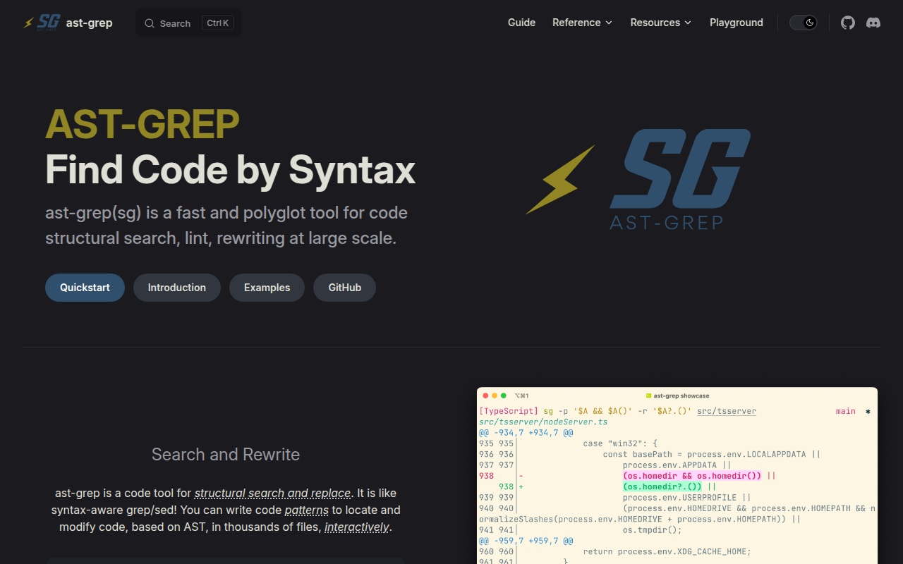ast-grep screenshot