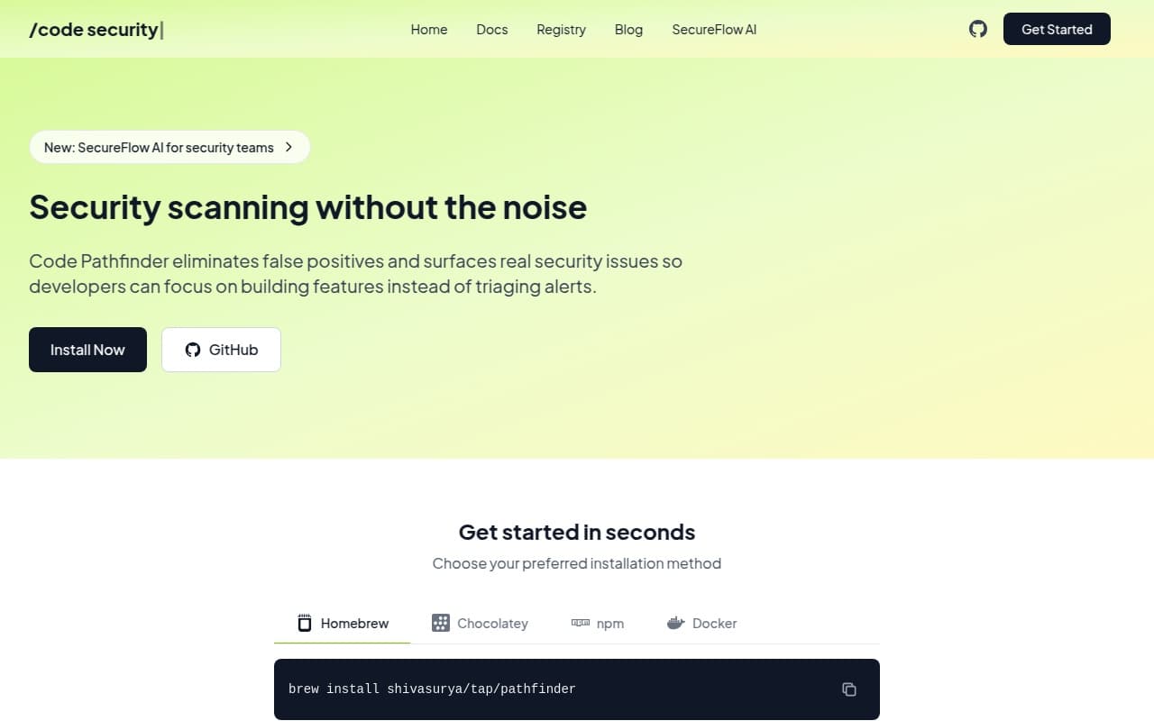 Code Pathfinder screenshot