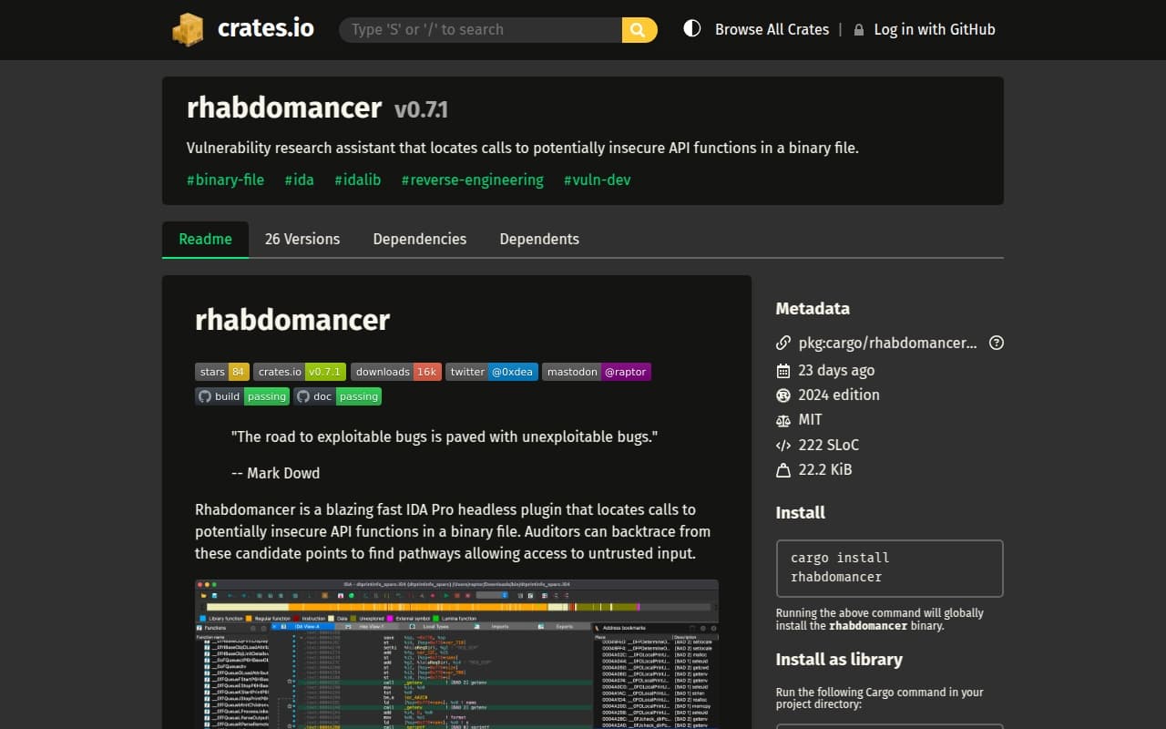 rhabdomancer screenshot