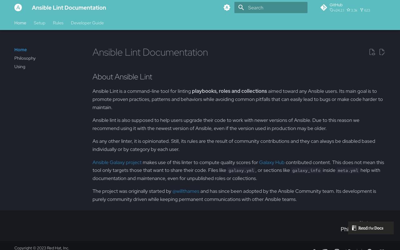 ansible-lint screenshot