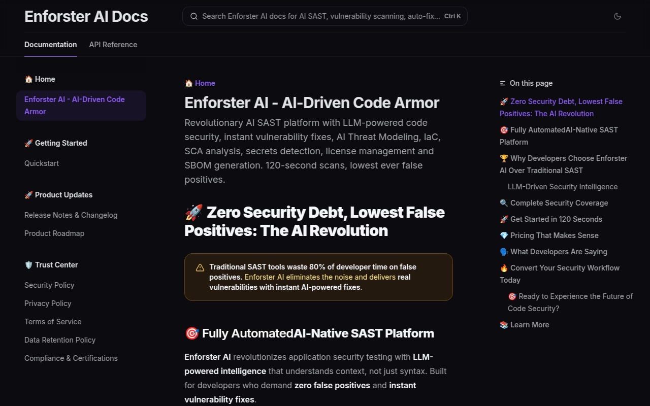 Enforster AI screenshot