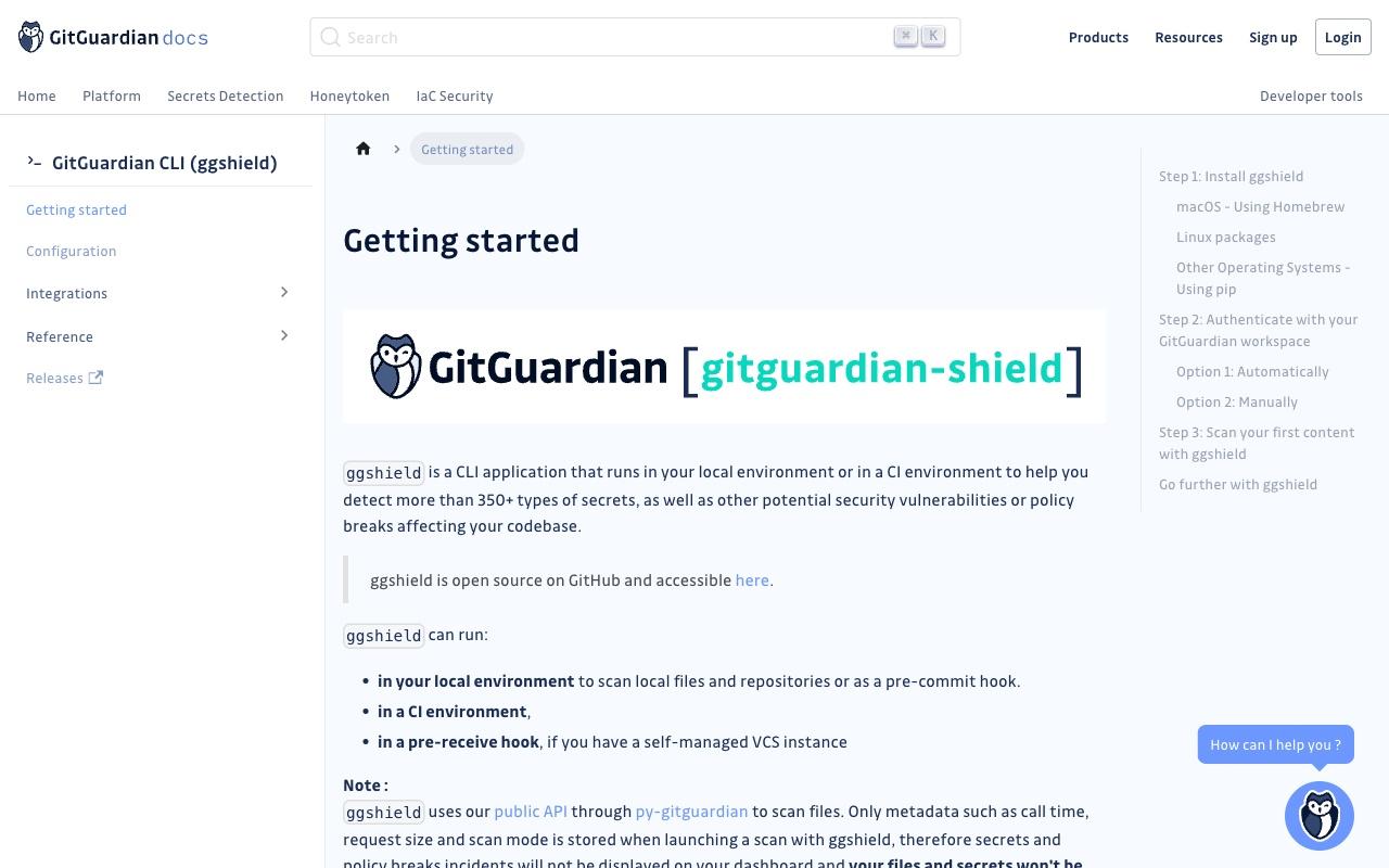 GitGuardian ggshield screenshot