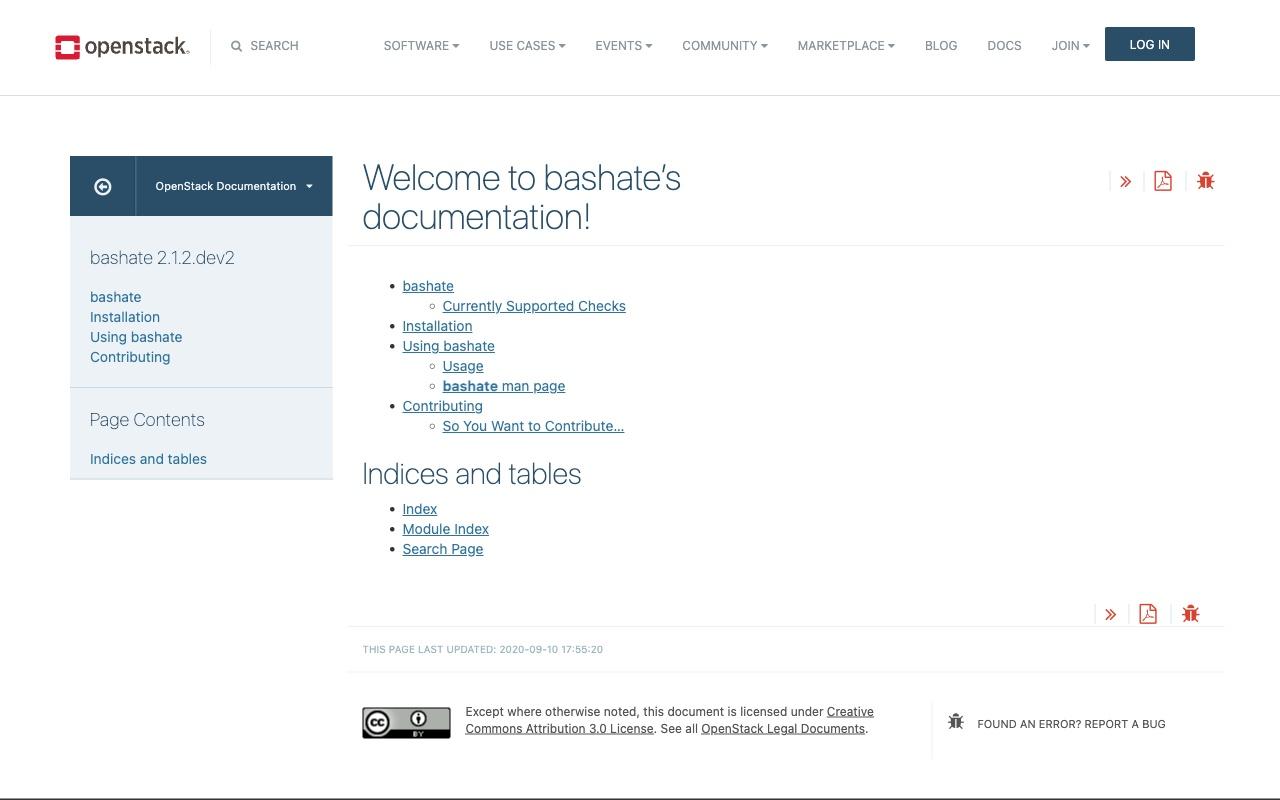 bashate screenshot