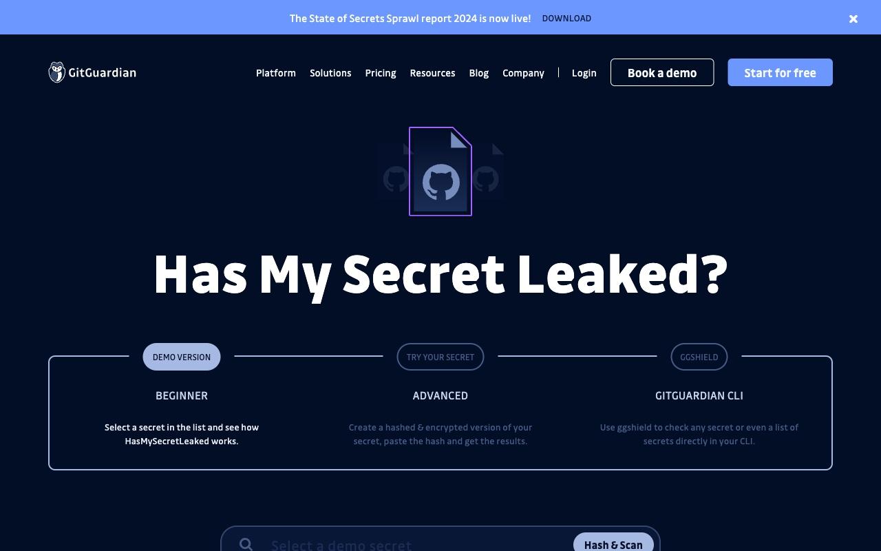 HasMySecretLeaked screenshot