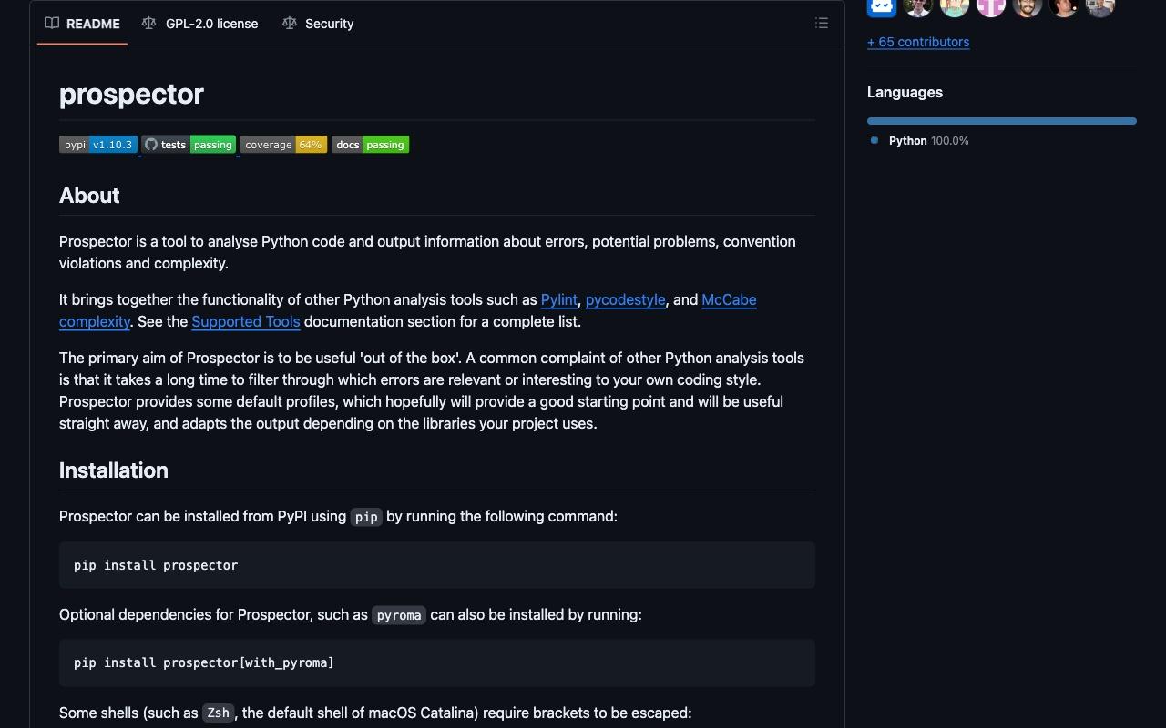 prospector screenshot