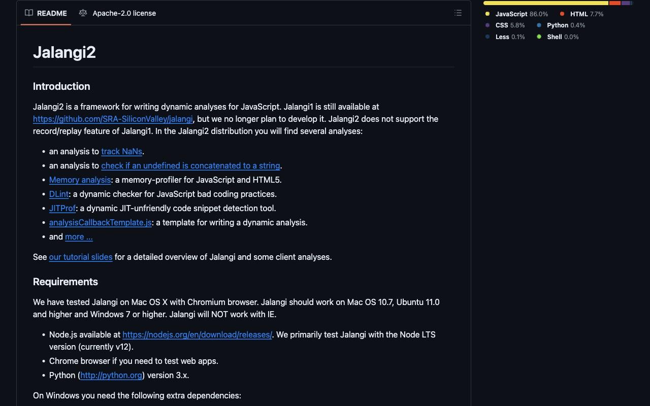 Jalangi2 screenshot