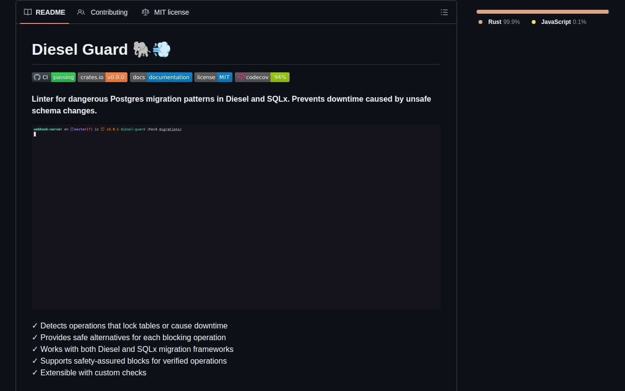 diesel-guard screenshot