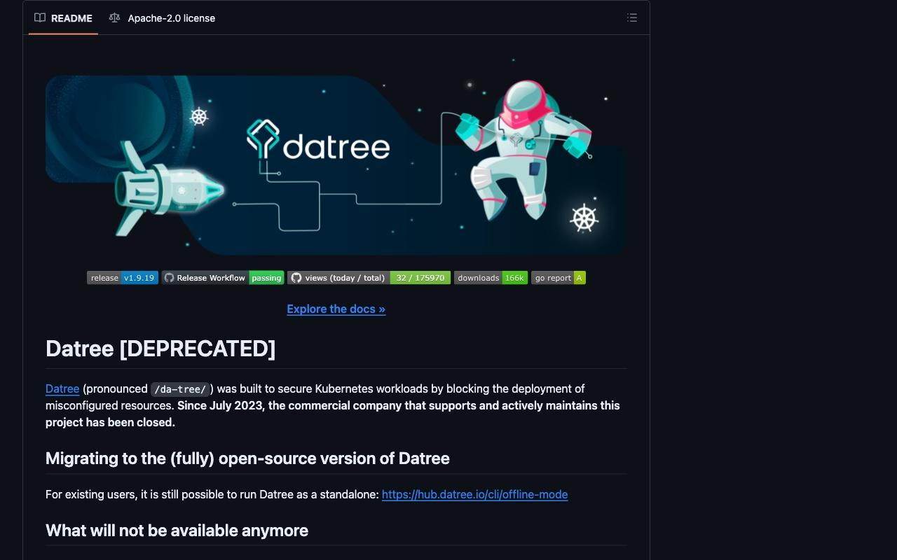 Datree screenshot