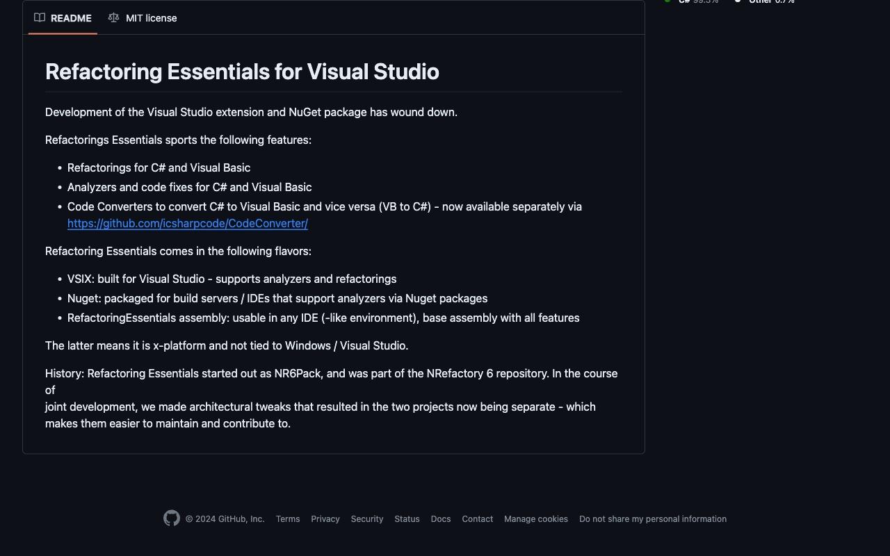 Refactoring Essentials screenshot