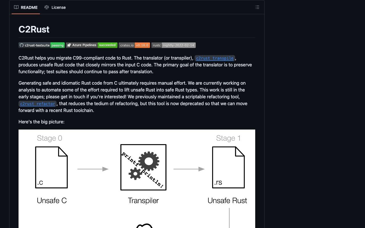 C2Rust screenshot