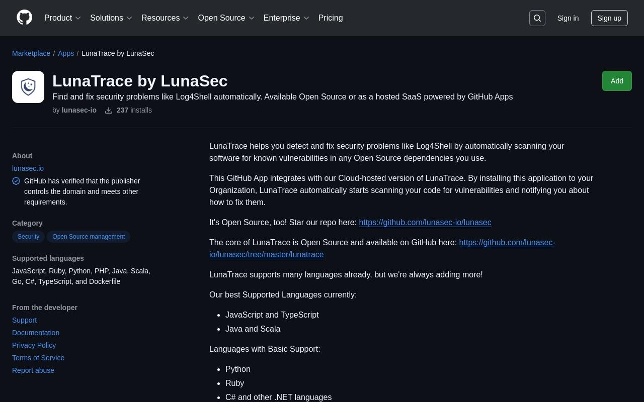 LunaSec screenshot