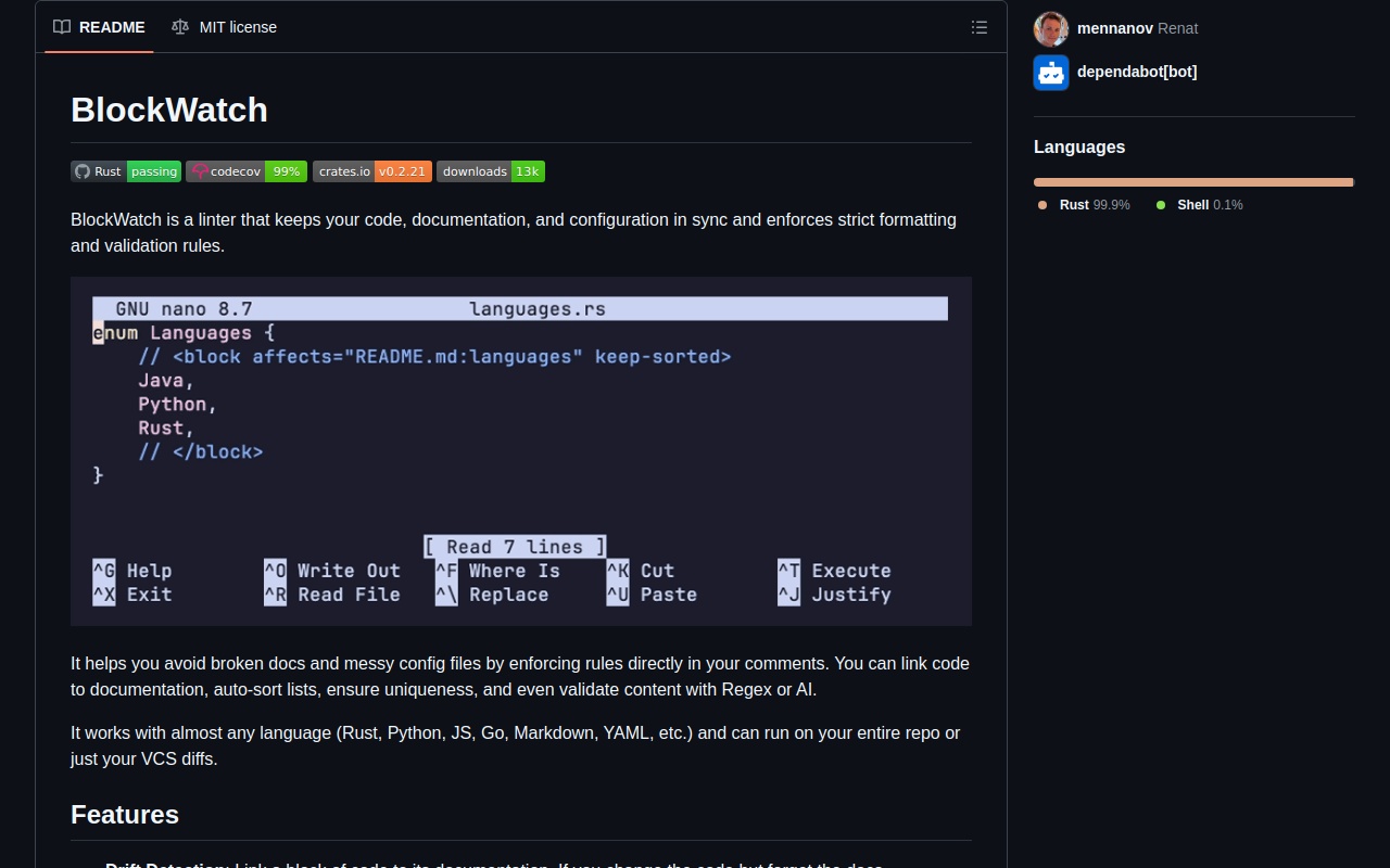BlockWatch screenshot