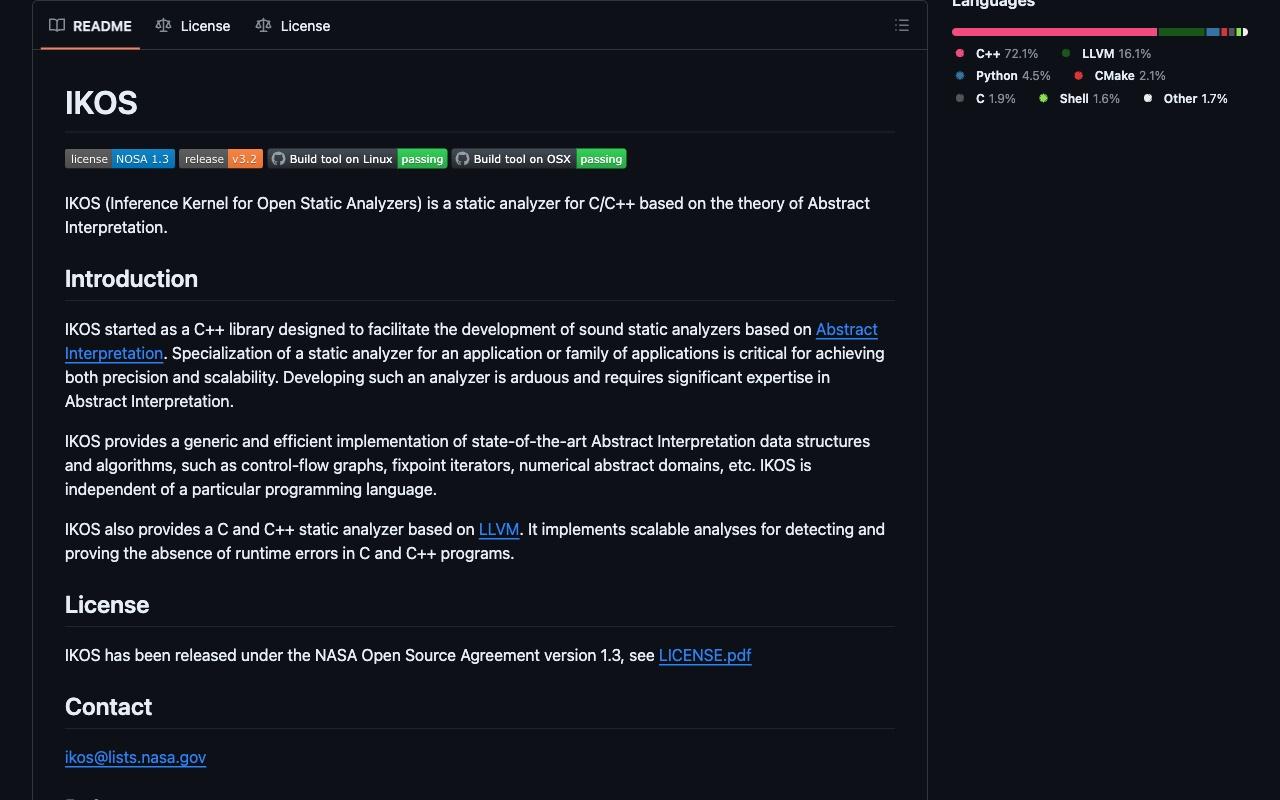 IKOS screenshot