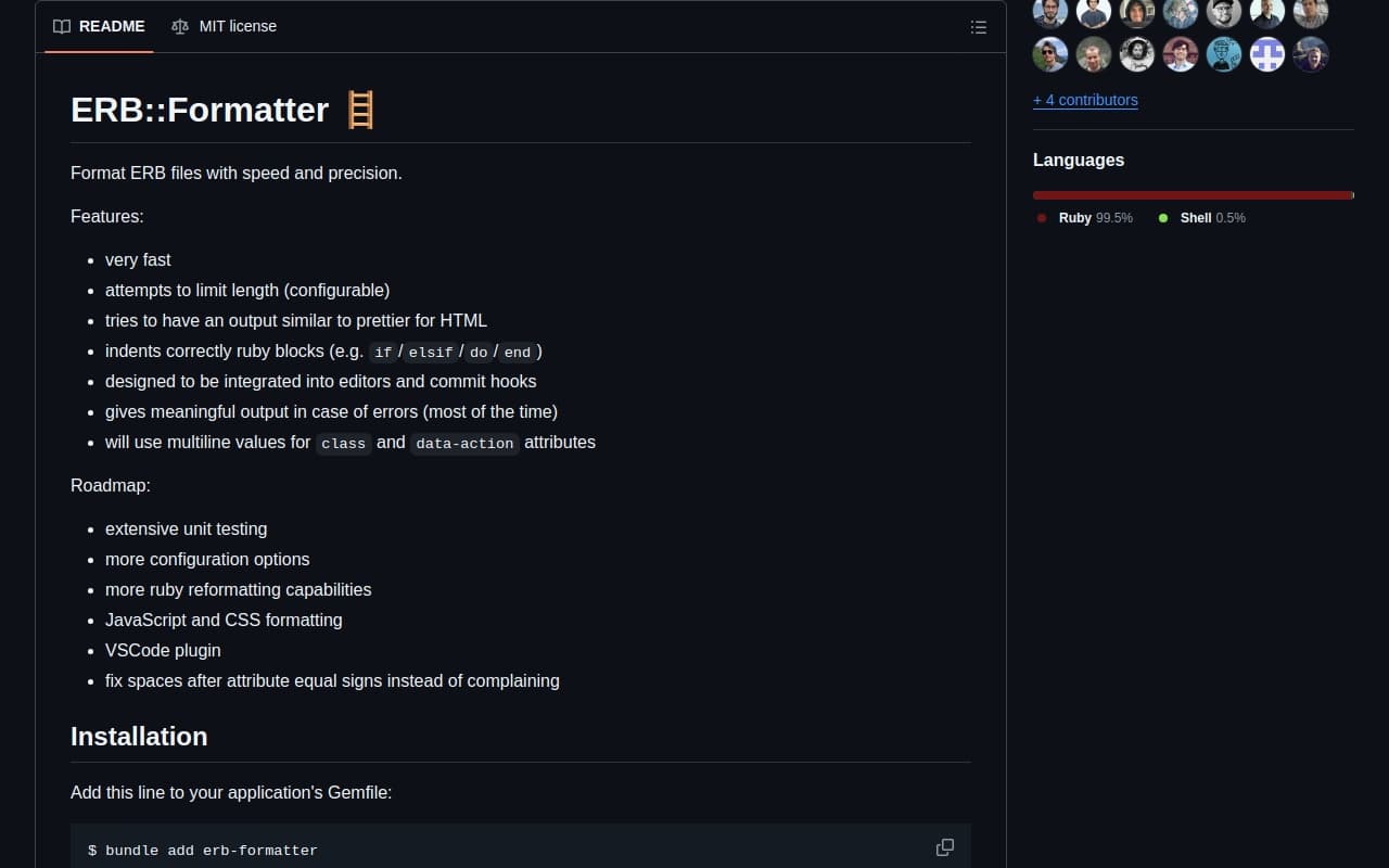 ERB::Formatter screenshot