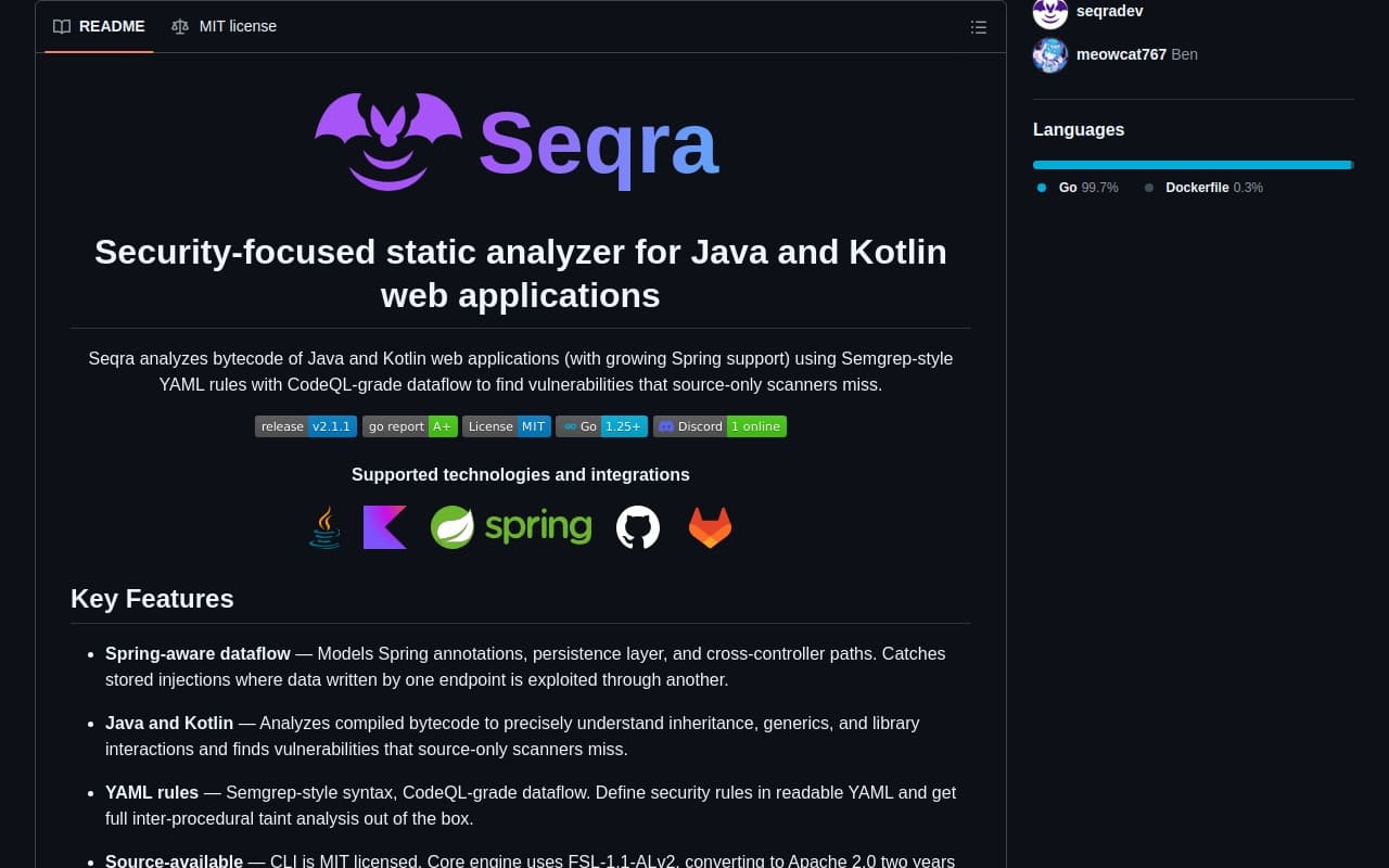 Seqra screenshot