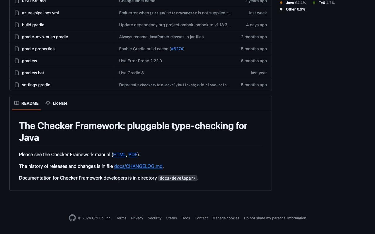 Checker Framework screenshot