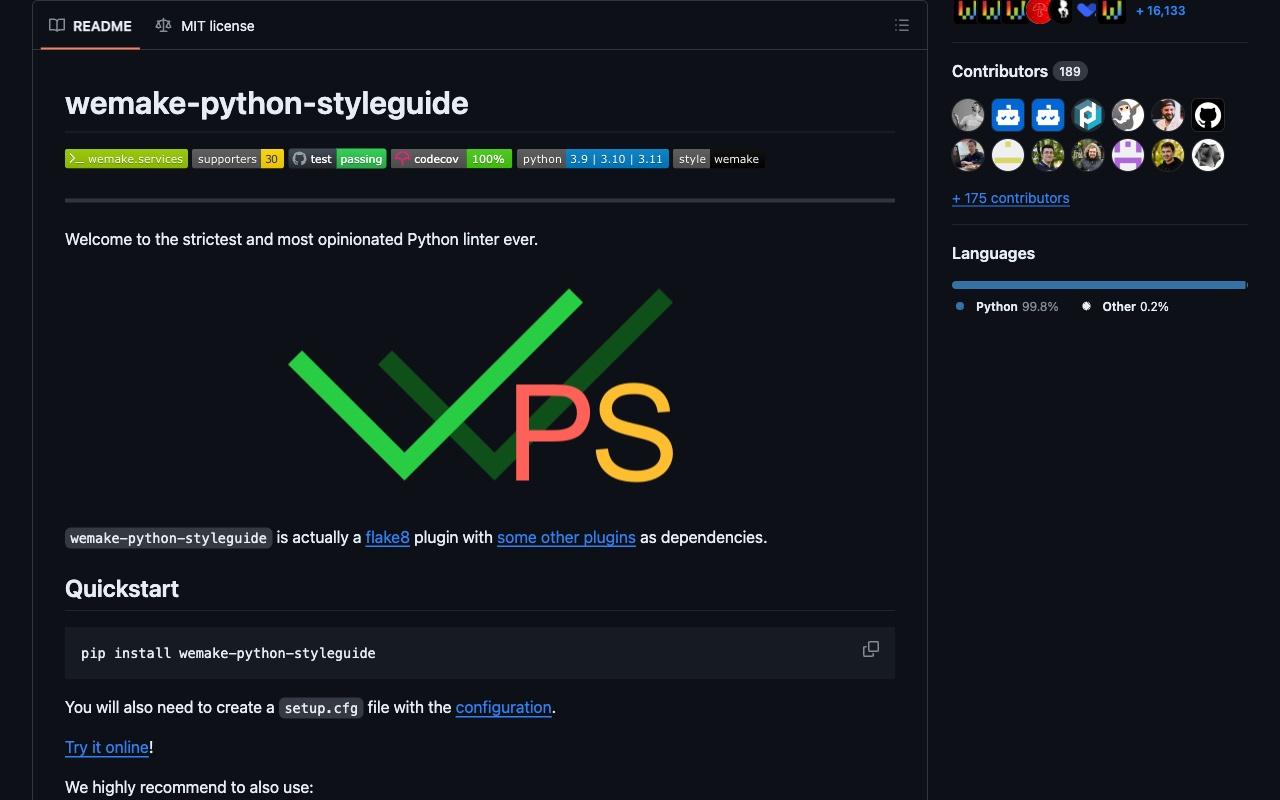 wemake-python-styleguide screenshot