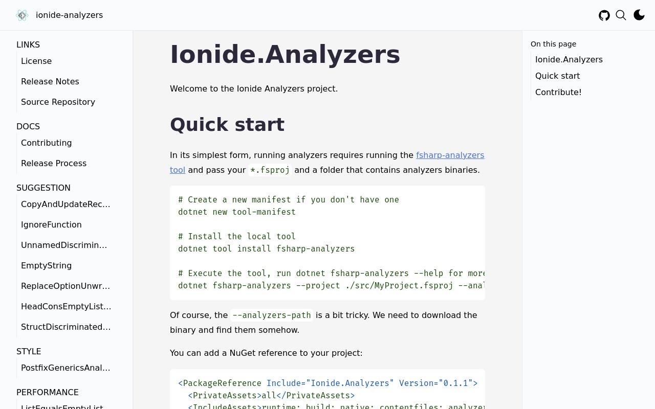 ionide-analyzers screenshot