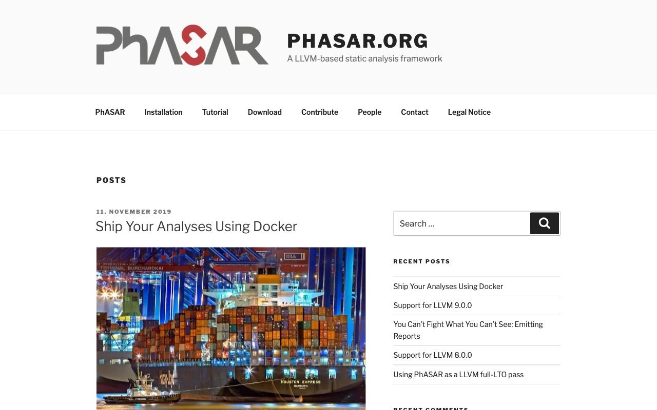 Phasar screenshot