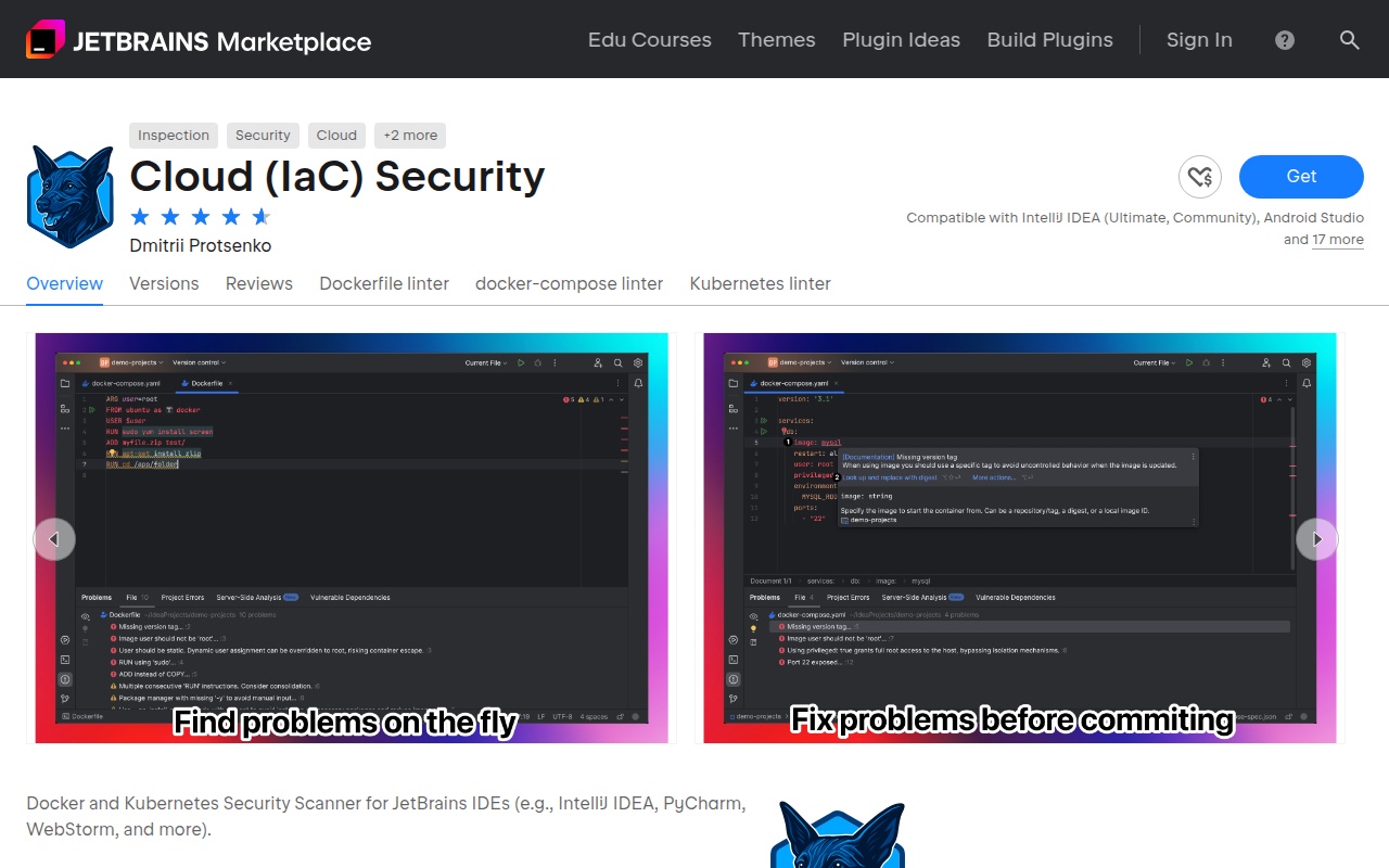 Cloud (IaC) Security for JetBrains IDEs screenshot