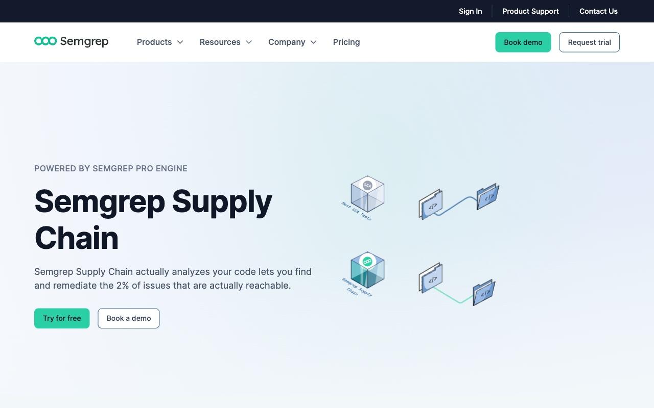 Semgrep Supply Chain screenshot