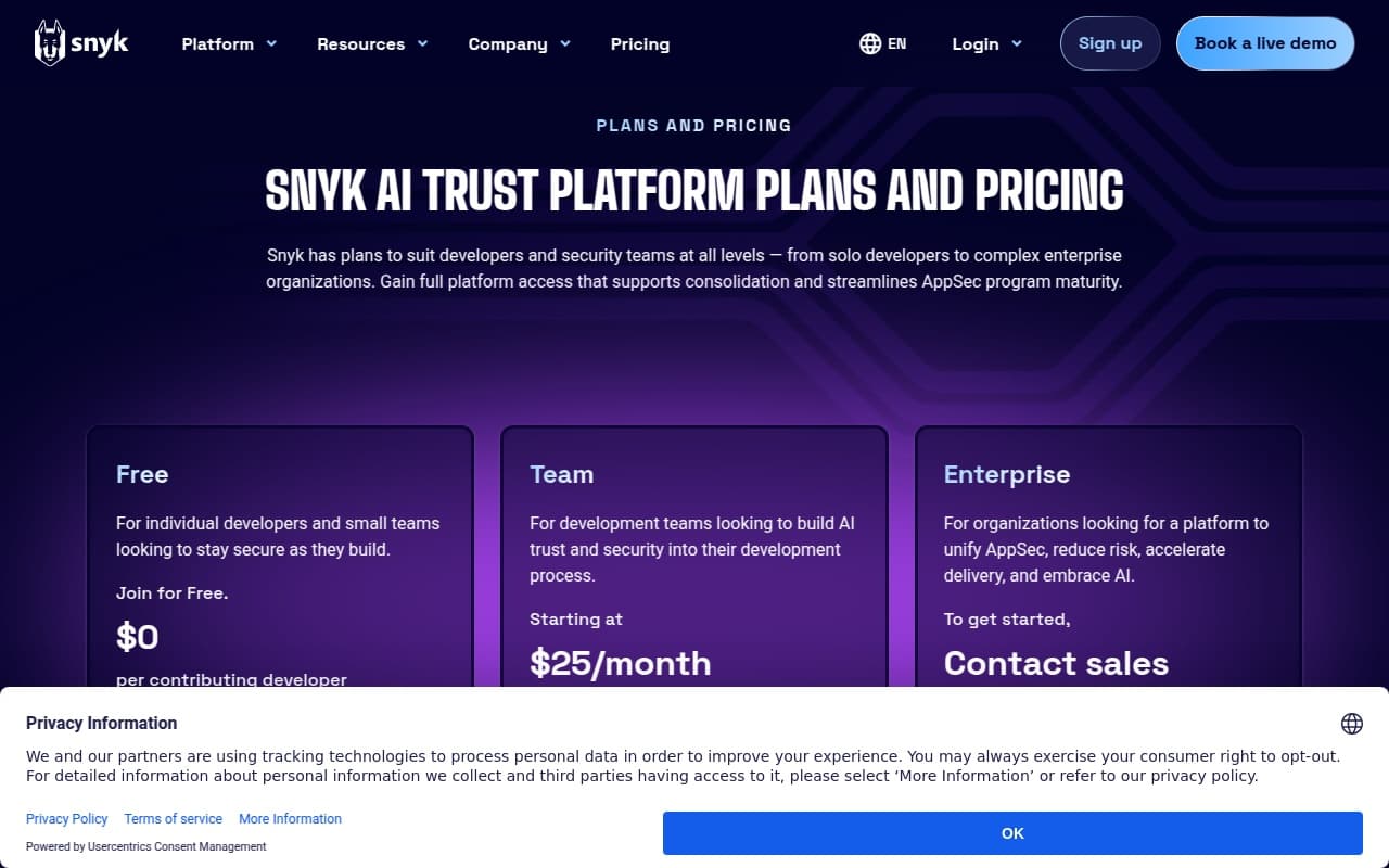 Snyk Code screenshot