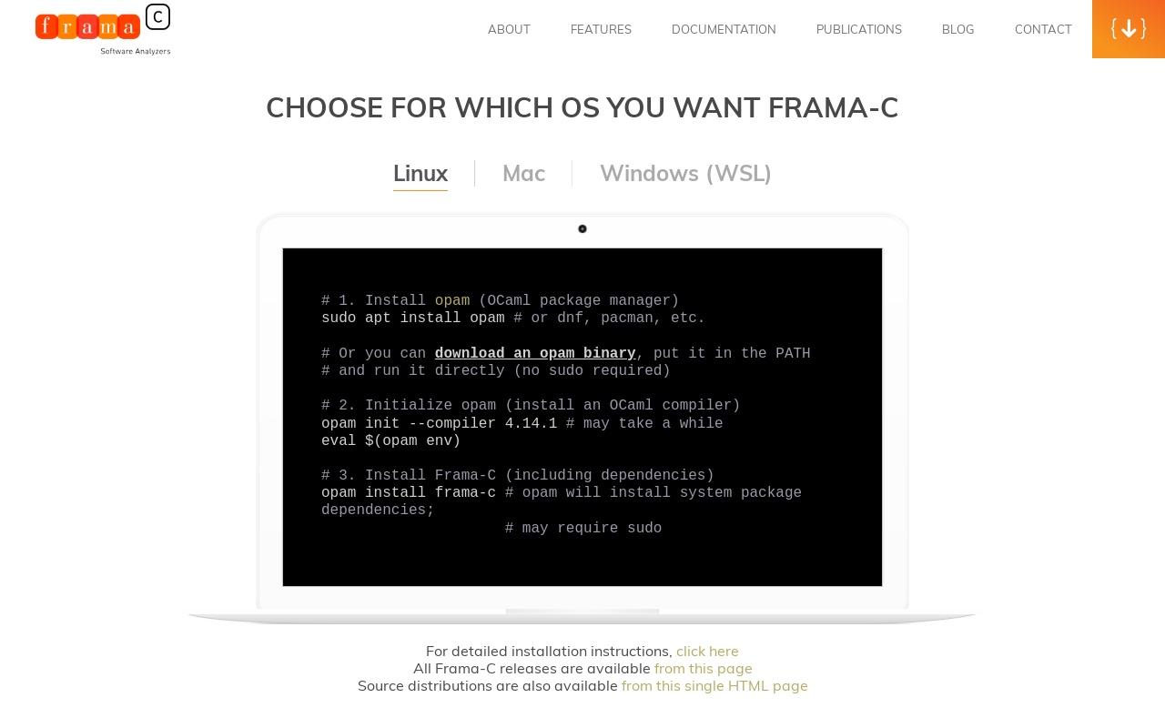 Frama-C screenshot