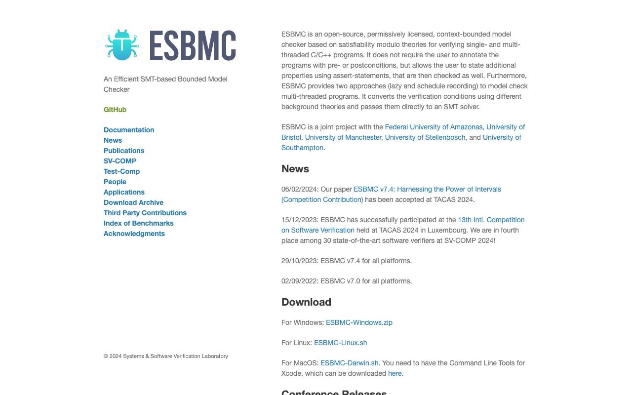 ESBMC screenshot