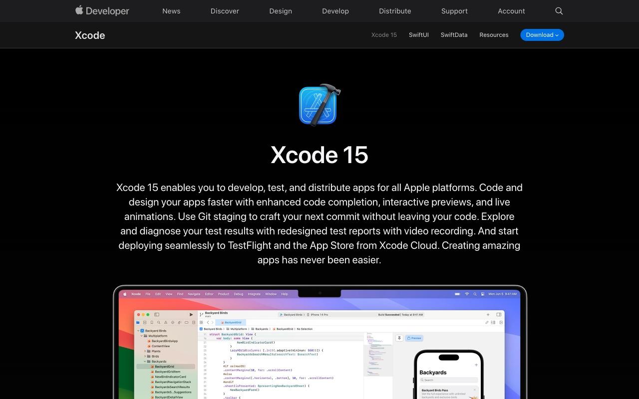 XCode screenshot