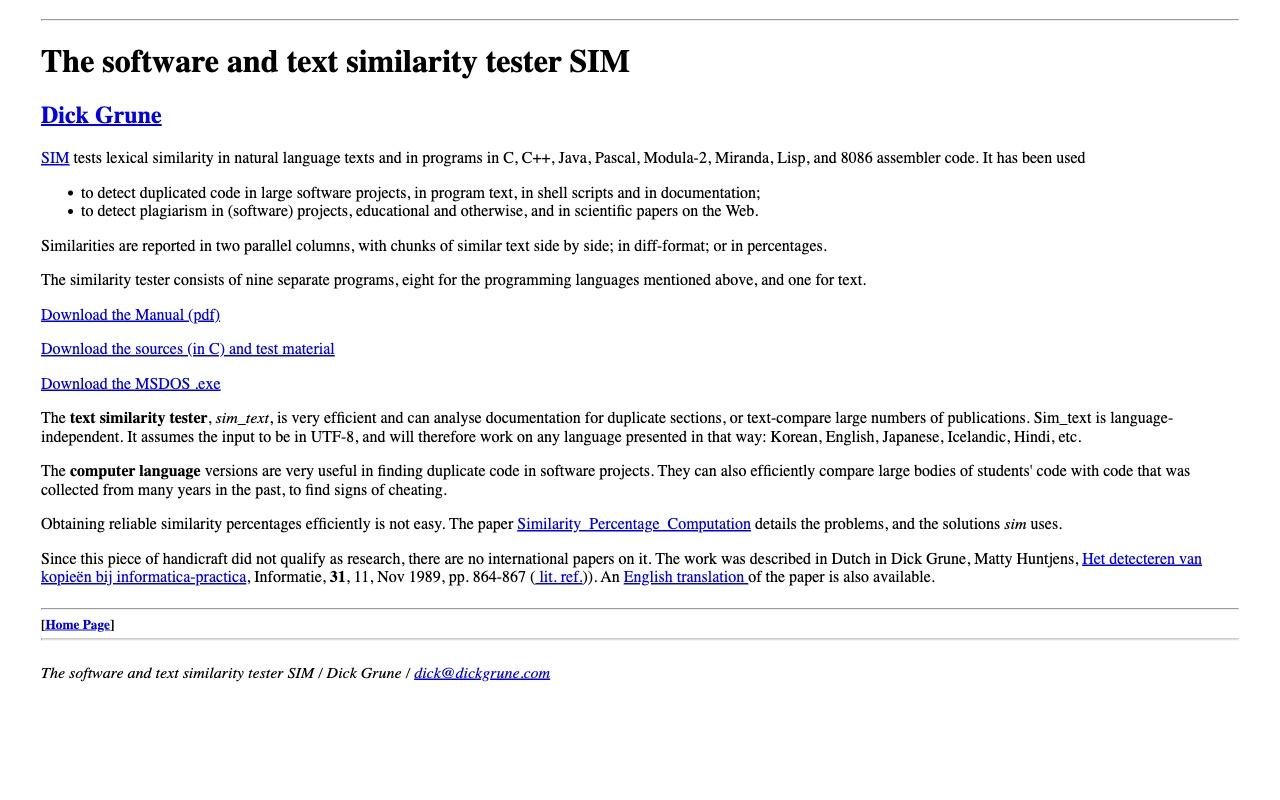 Similarity Tester screenshot