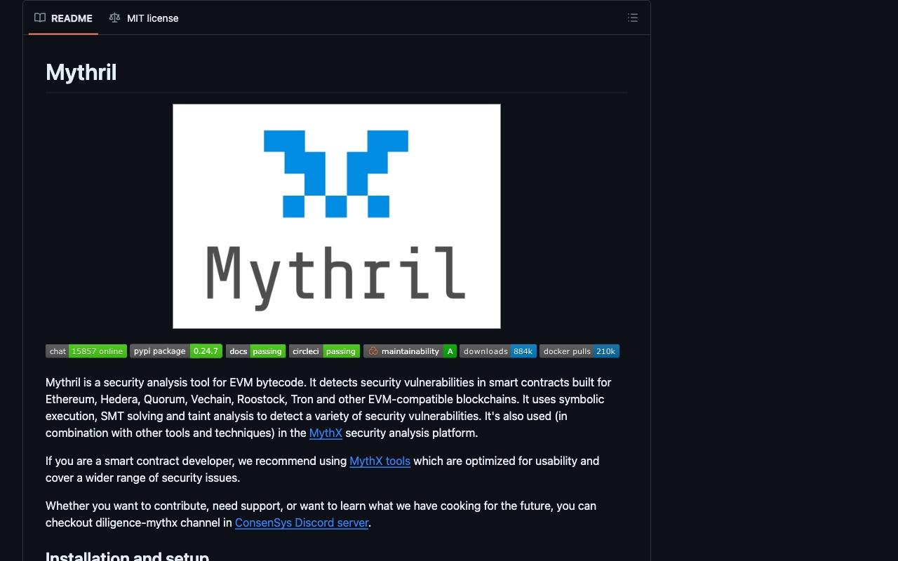 mythril screenshot