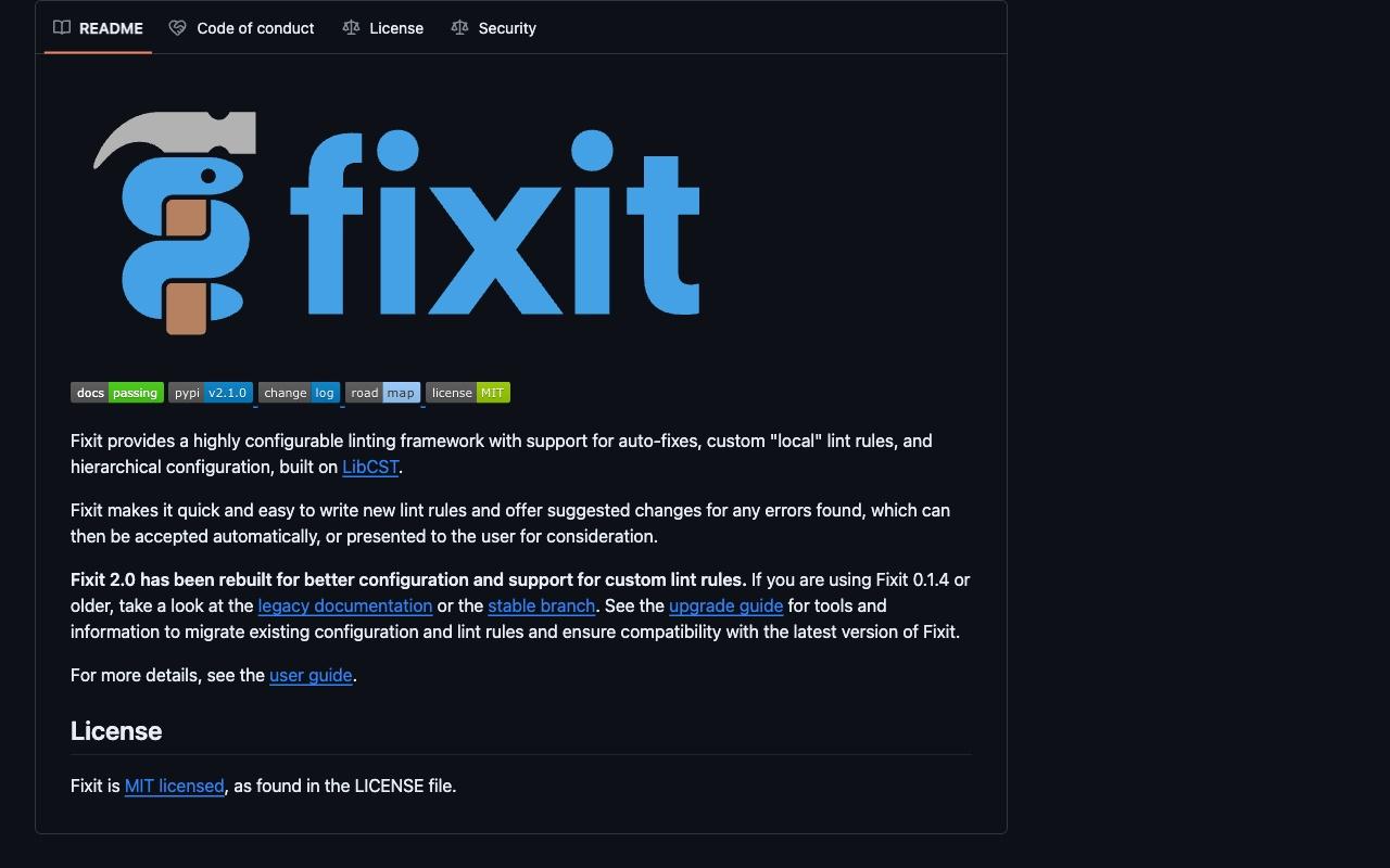 fixit screenshot