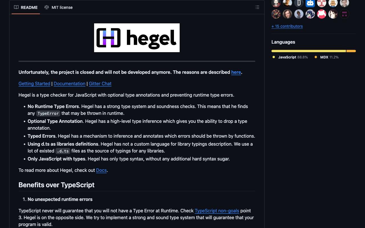 hegel screenshot