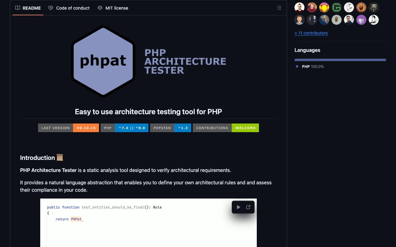 PHP Architecture Tester screenshot