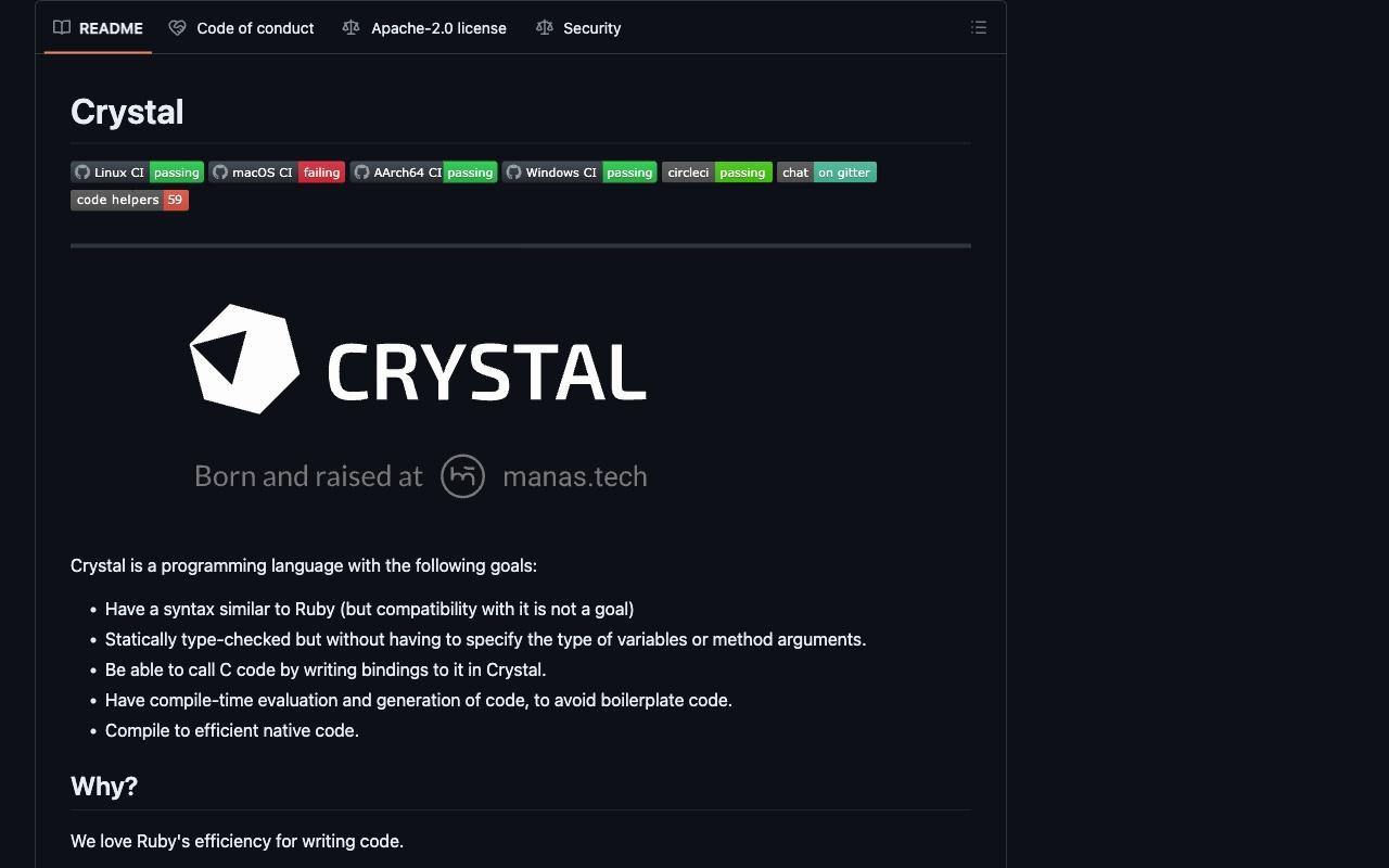 crystal screenshot