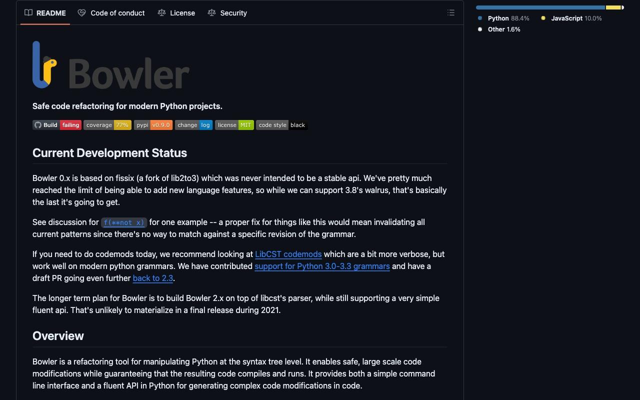 Bowler screenshot