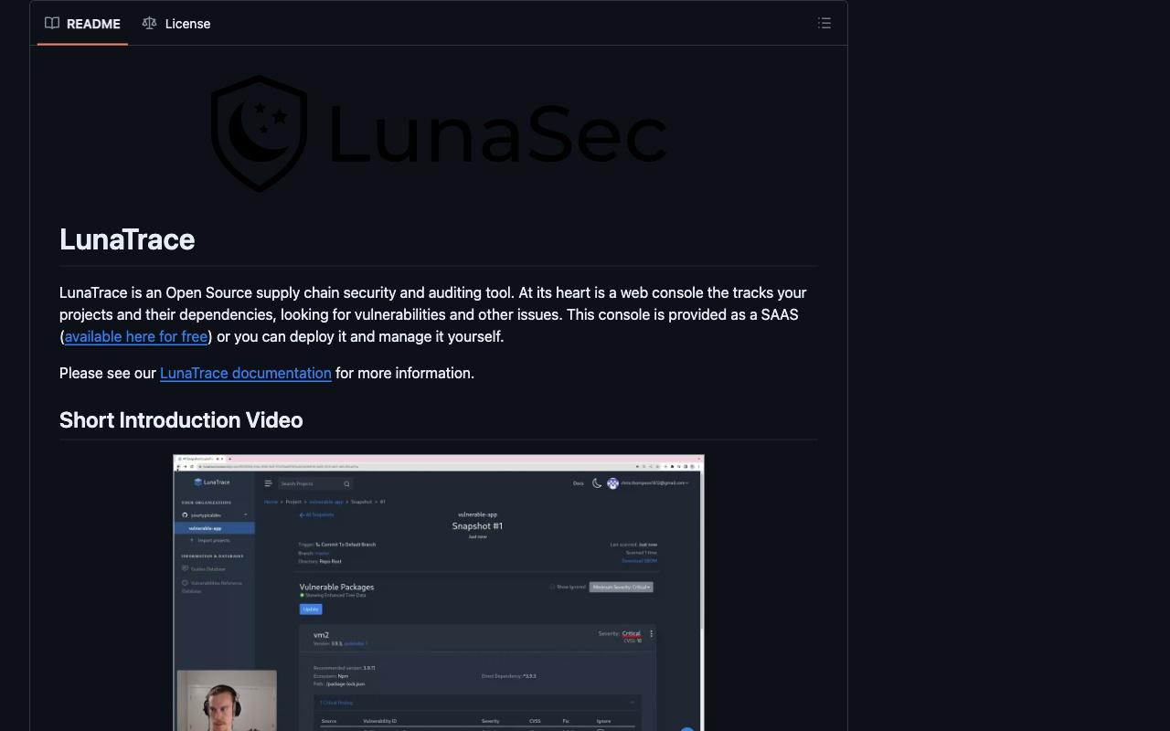LunaSec screenshot