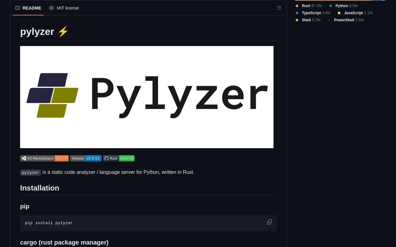 pylyzers screenshot