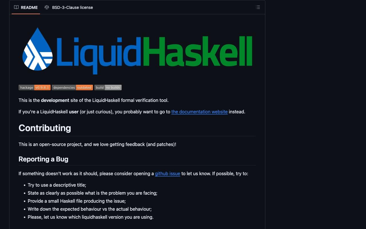 Liquid Haskell screenshot