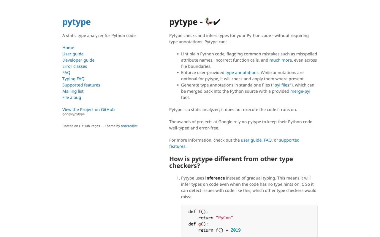 pytype screenshot