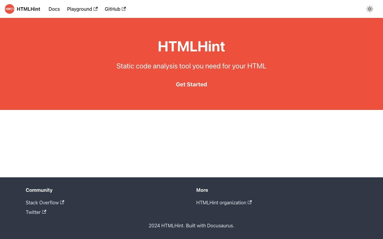 HTMLHint screenshot