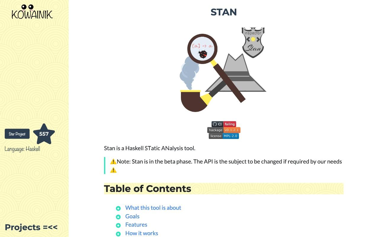 Stan screenshot