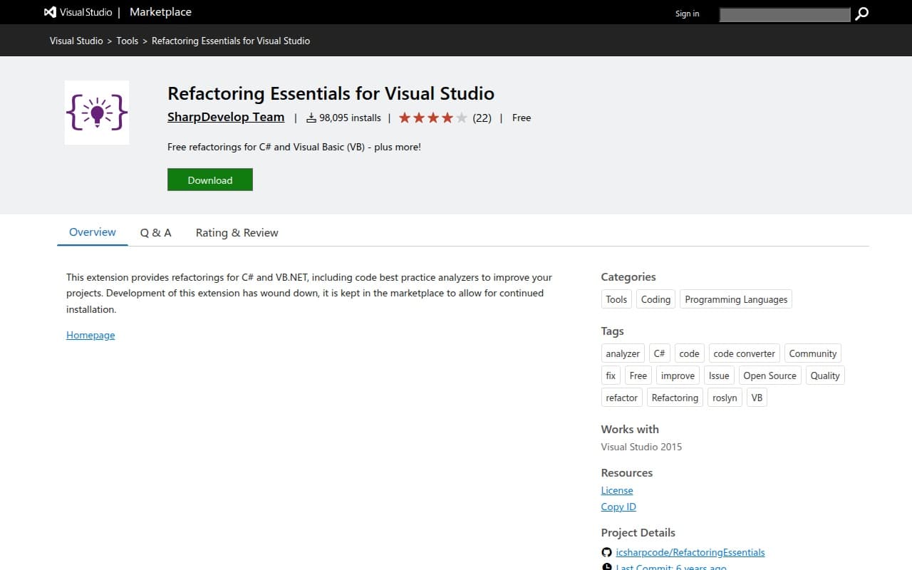 Refactoring Essentials screenshot