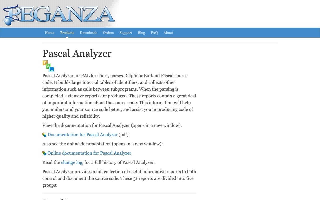Pascal Analyzer screenshot