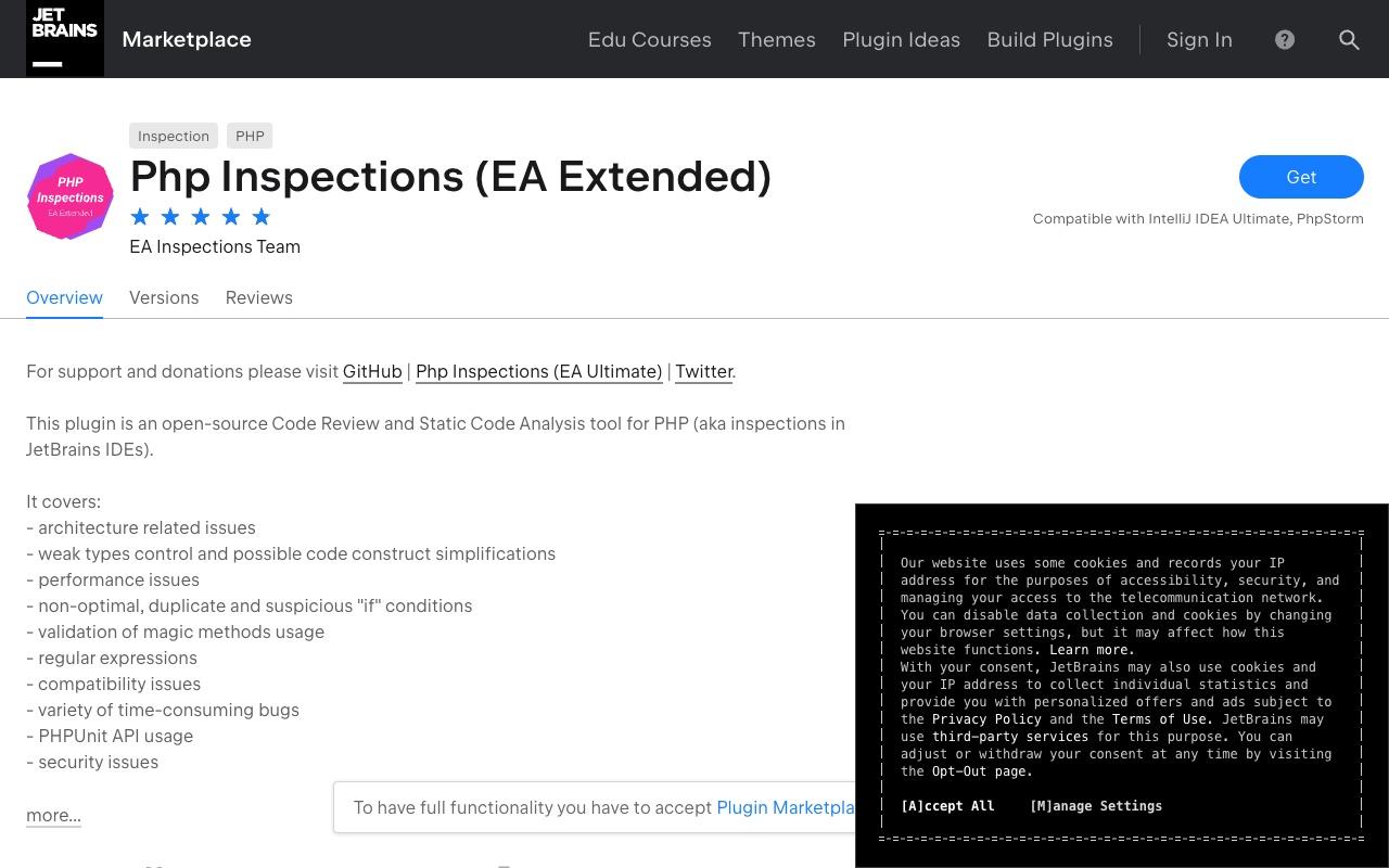 Php Inspections (EA Extended) screenshot