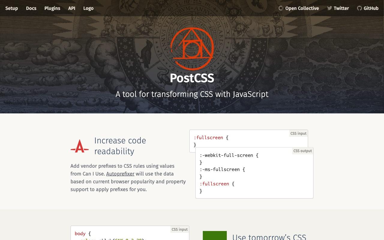 PostCSS screenshot