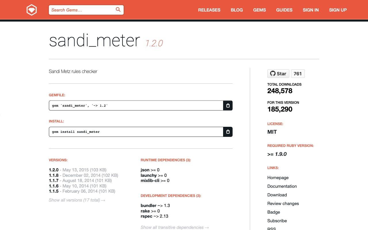 SandiMeter screenshot