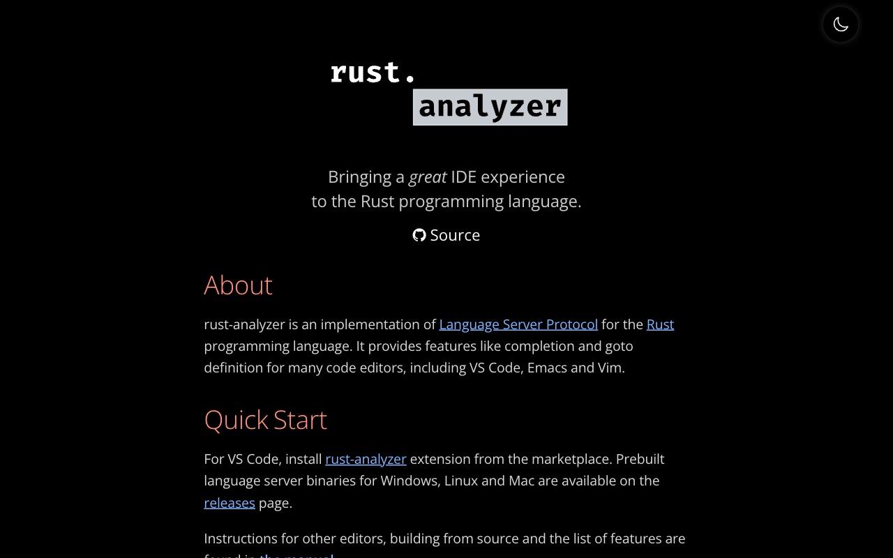 rust-analyzer screenshot
